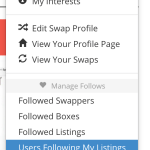Swap Site Updates!