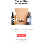 Winc Cyber Monday Deal – 4 Bottles For The Price Of 2!