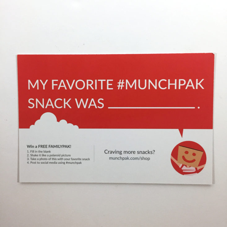 MunchPak Box October 2017 - 0006