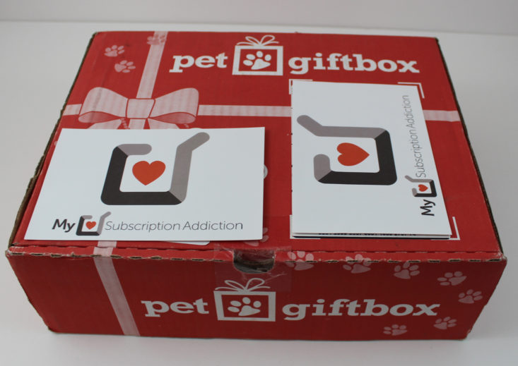Pet Gift Box Dog October 2017 - box closed