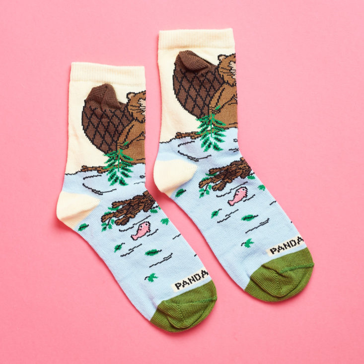 Justin Beaver socks from Panda Pals