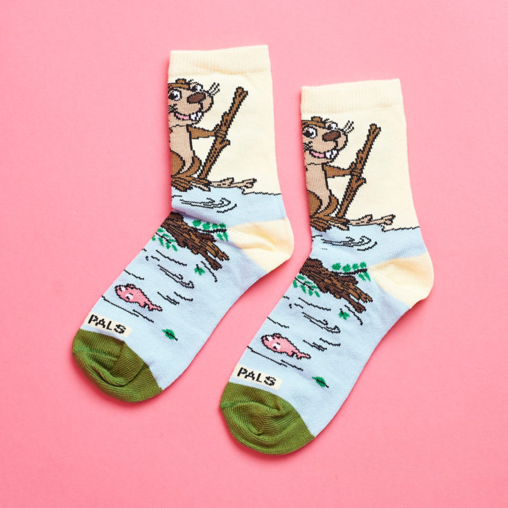 Justin Beaver socks from Panda Pals