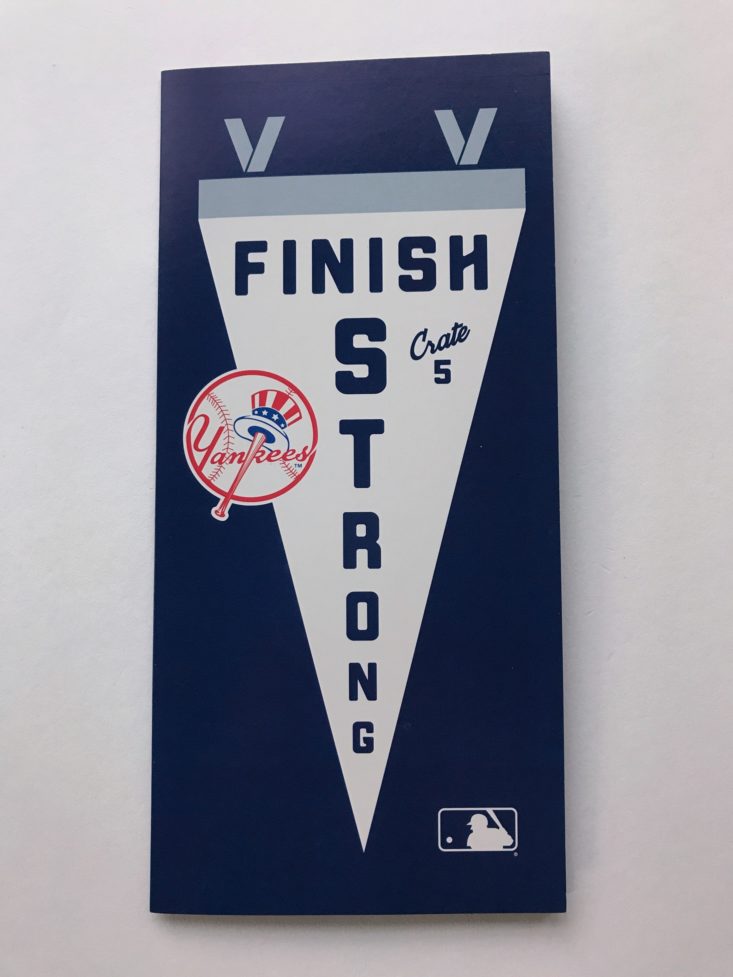 SportsCrate by LootCrate September 2017 NY Yankees