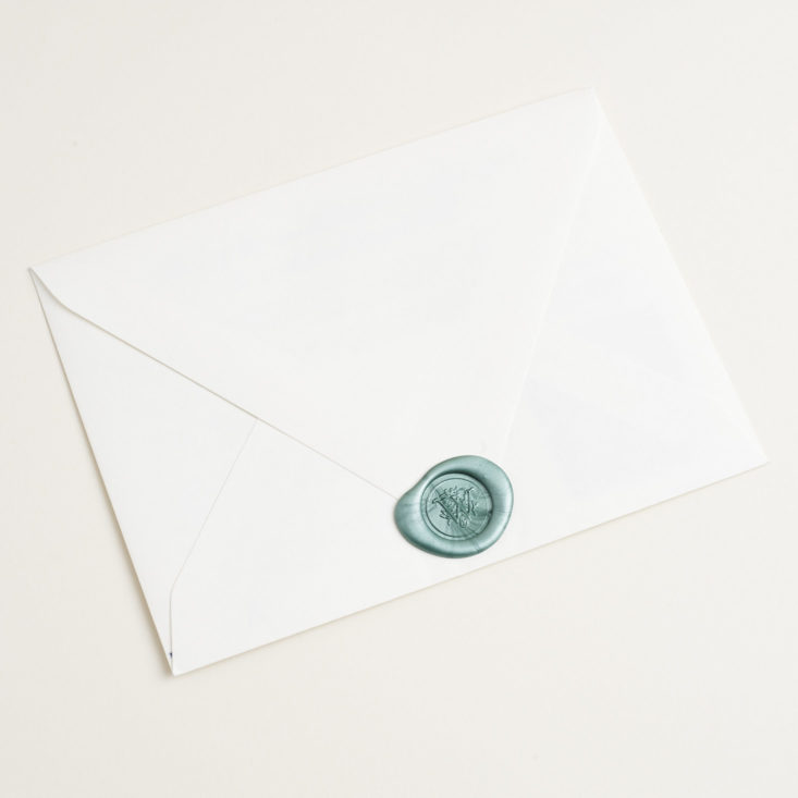 back of wax-sealed envelope