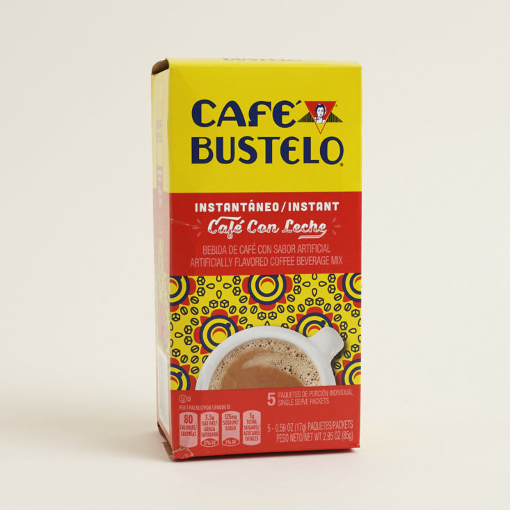 Cafe Bustelo instant cafe con leche box
