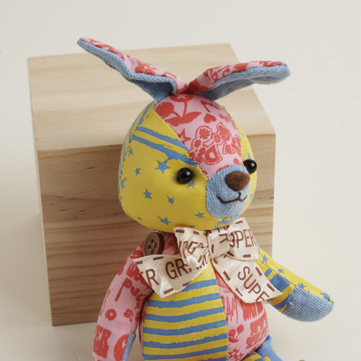 patchwork rabbit plush