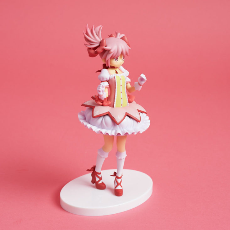 Madoka Magica figurine from a three quarter angle