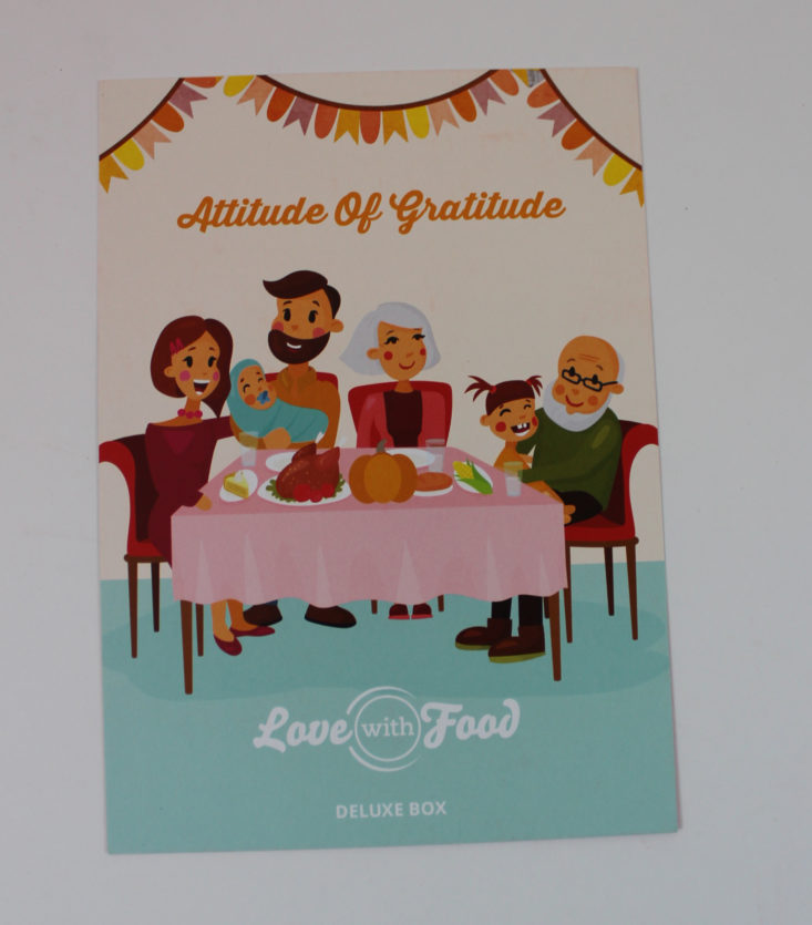 Love with Food Deluxe November 2017 Booklet Front