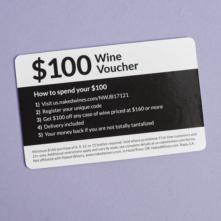 back of naked wines wine voucher