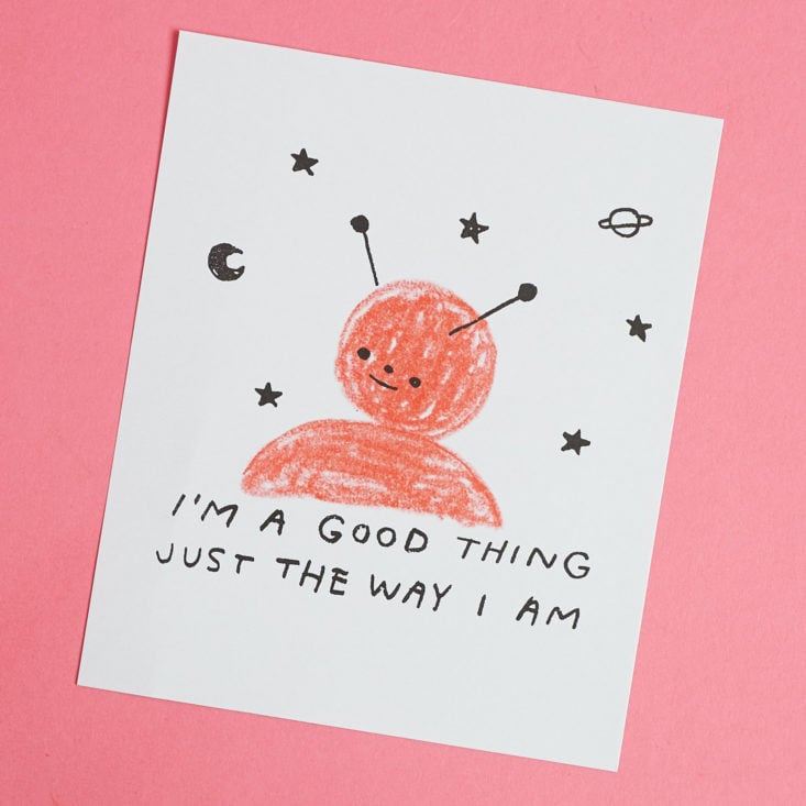 "Good Thing" risograph by Hiller Goodspeed, front.