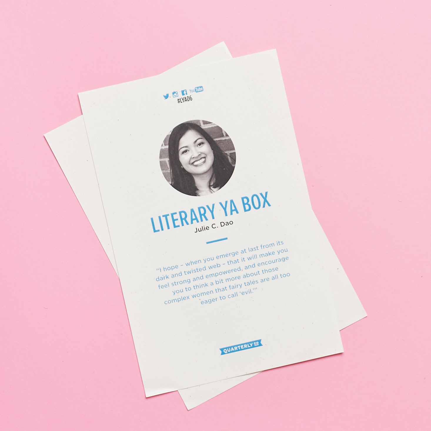 Quarterly Literary YA Box #LYA06 October 2017