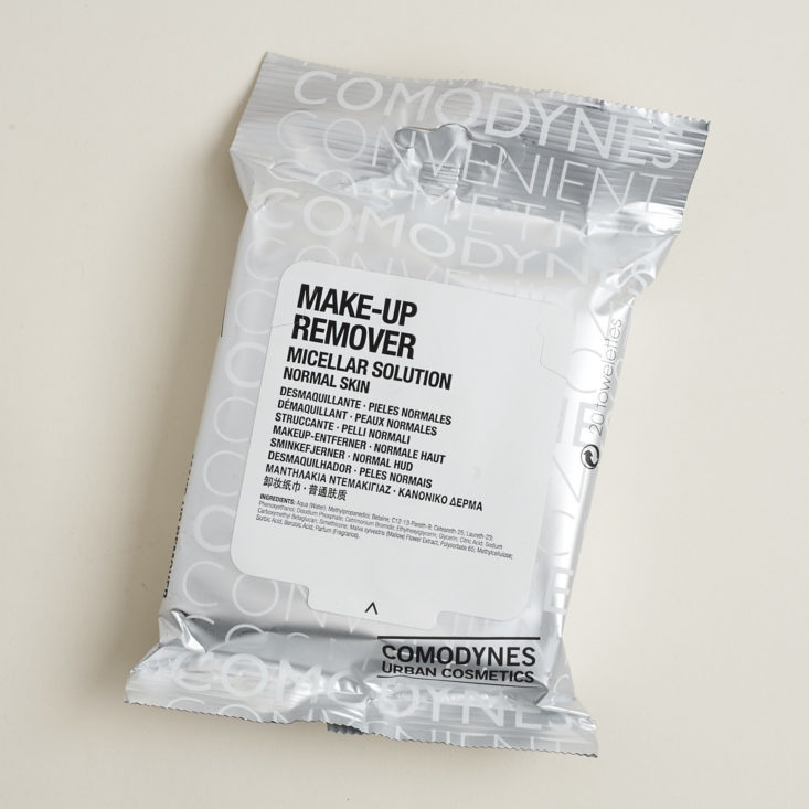 Comodynes Makeup Remover Towelettes package