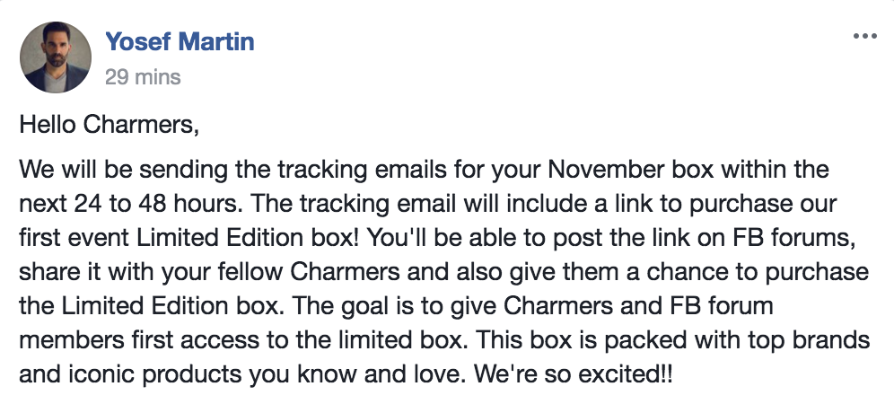 Boxycharm Limited Edition Box Annoucement