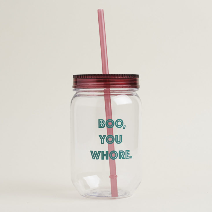 boo, you whore tumbler with straw