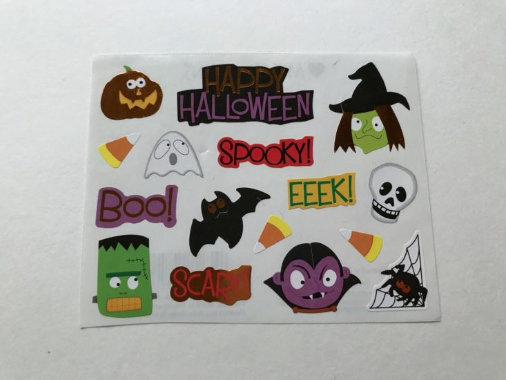 Stickermom Kiddie October 2017 Halloween