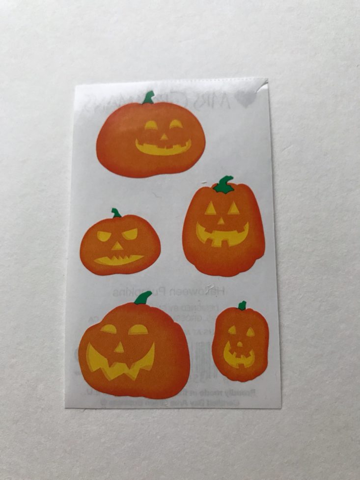 Stickermom Kiddie October 2017 Pumpkins