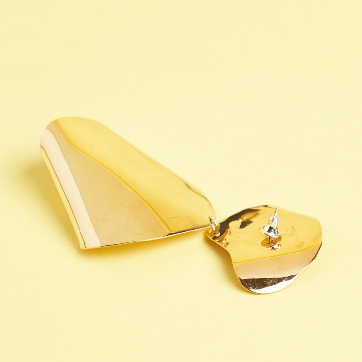 large gold plate earrings