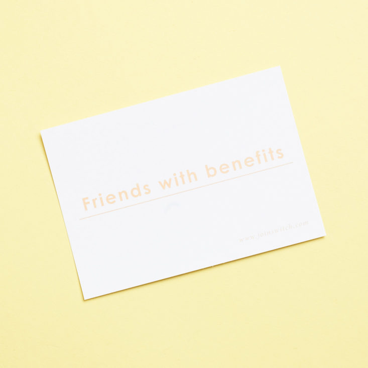 switch information card