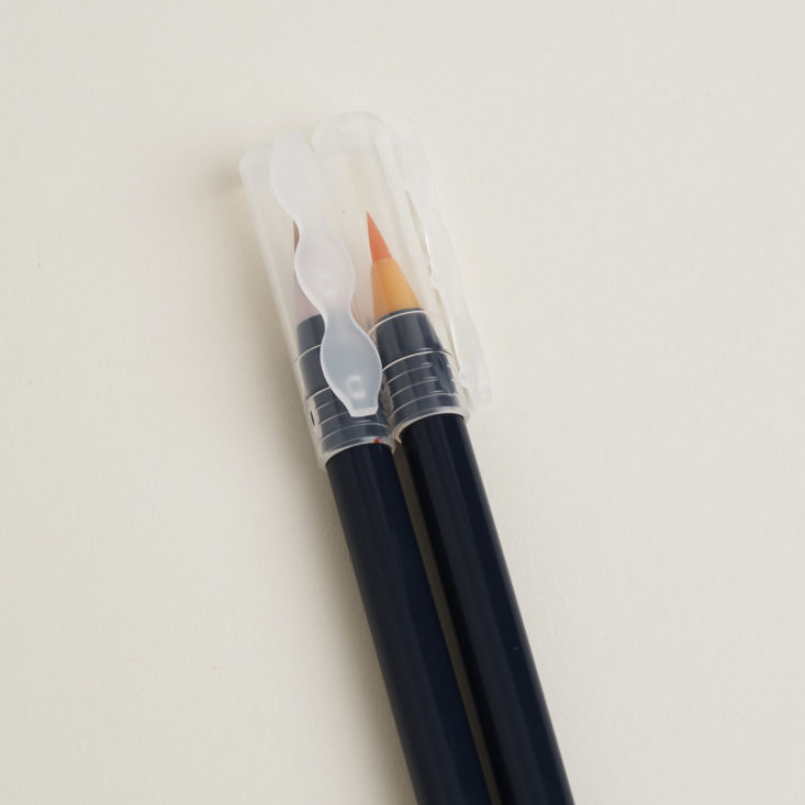 Close up of cap from Akashiya Sai Watercolor Brush Pen Set