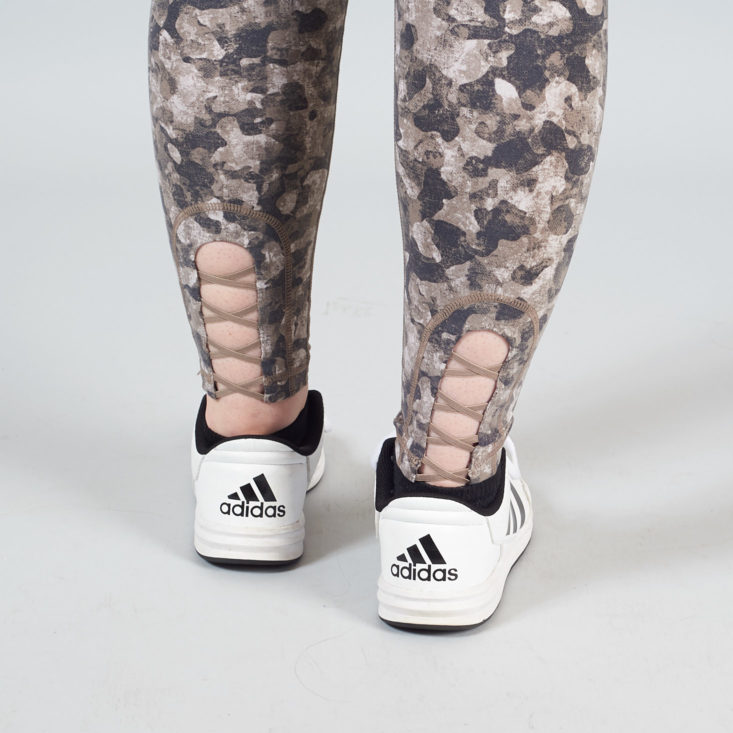 cutouts on the back of the ankles of leggings