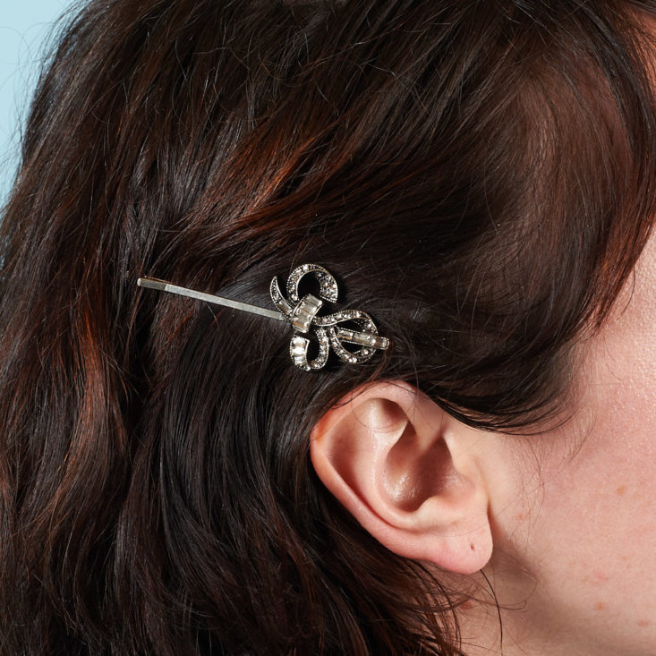 silver hair clip