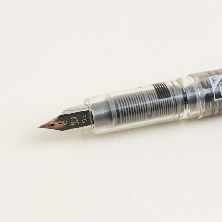 detail of tip of Platinum Preppy Fountain Pen