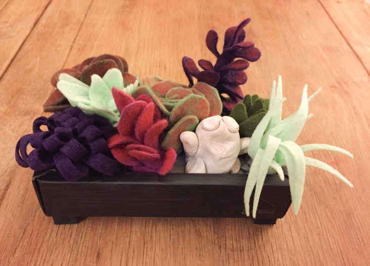 doodle crate felt succulent garden November 2017