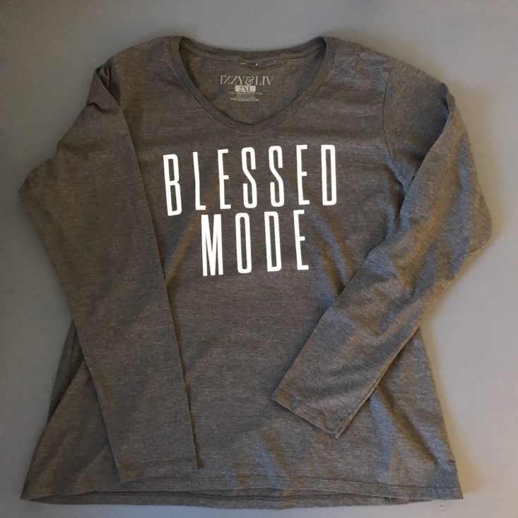 Blessed Mode graphic long-sleeve tee