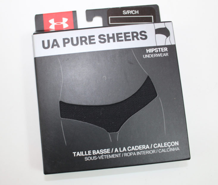 Under Armour Pure Sheers Hipster Underwear package closed