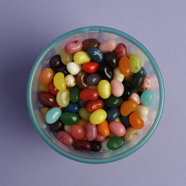 a look inside of a tub of assorted jelly bellies