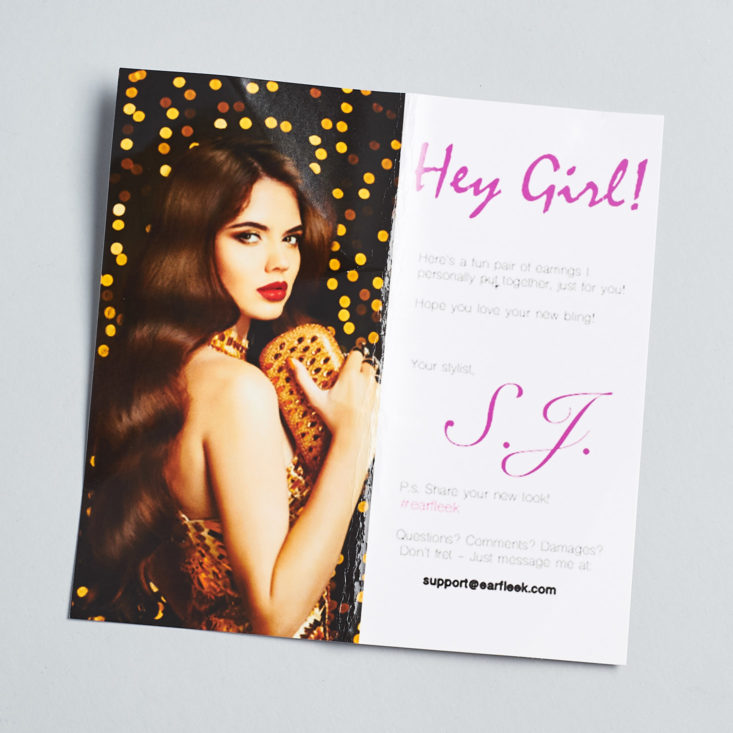 info card for earfleek, an earring subscription