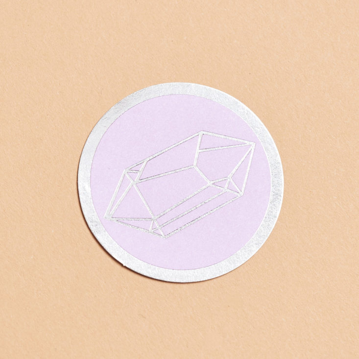 crystal sticker to seal an envelope