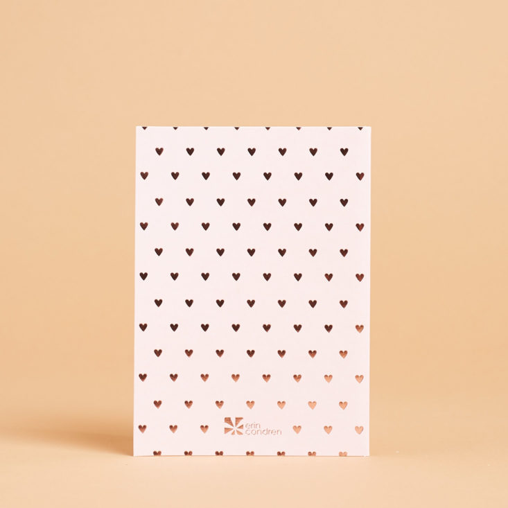metallic greeting card