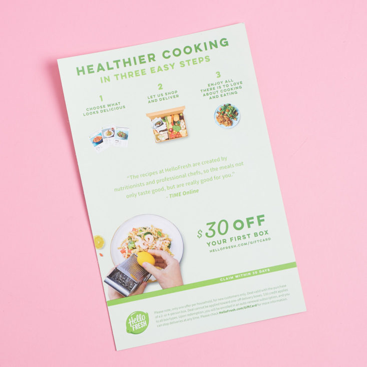hello fresh subscription info