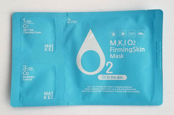 M.K.I O2 Firming Skin Mask