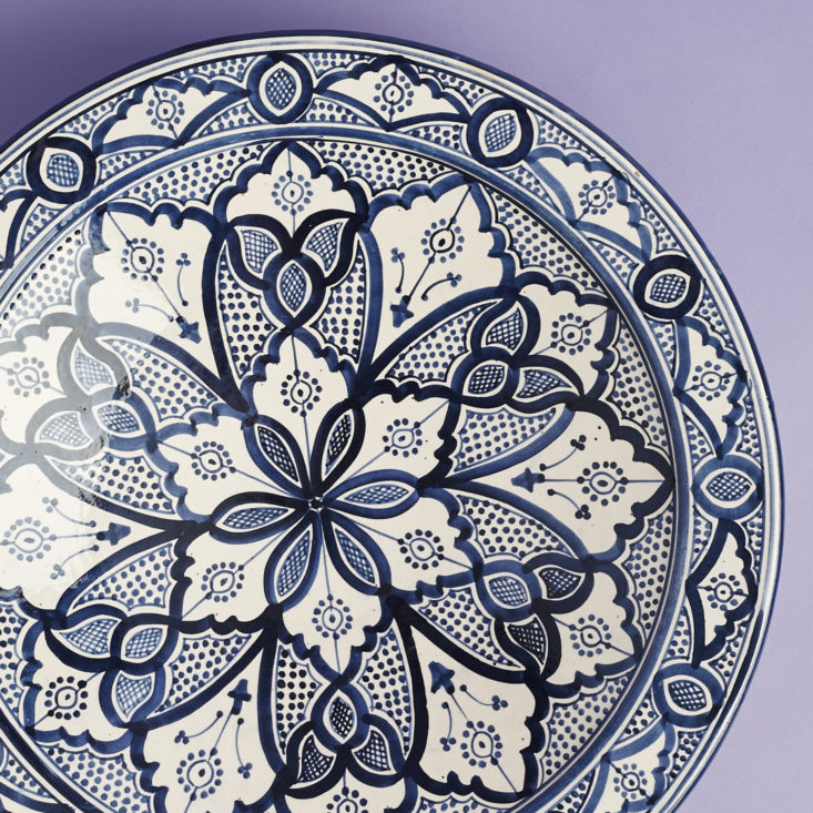 close up of Serghini Workshops Large Ceramic Platter
