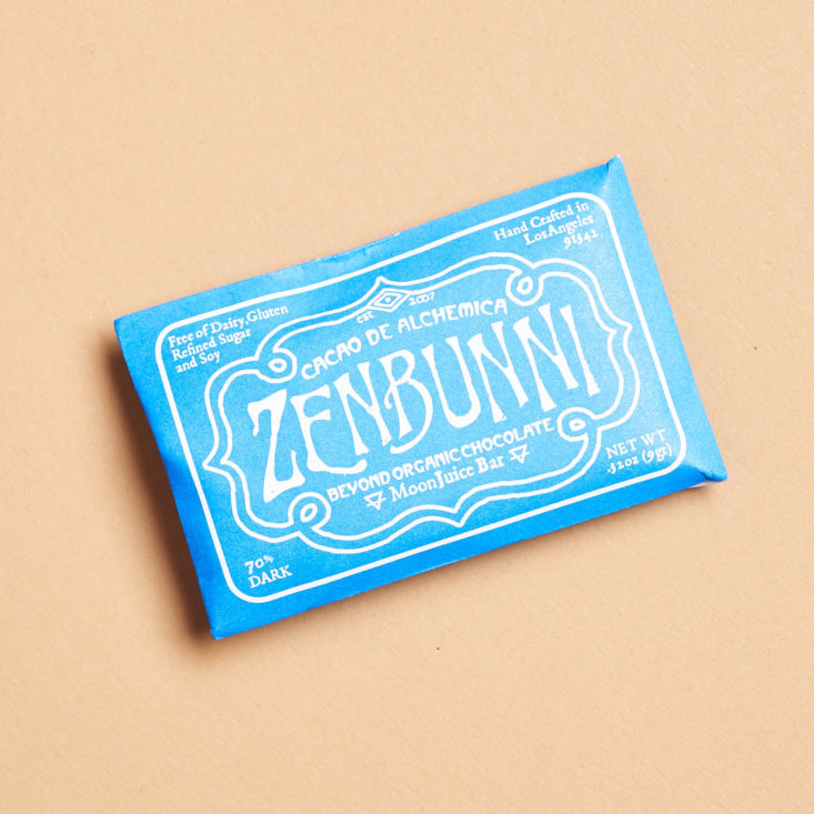 zenbunni chocolate sample