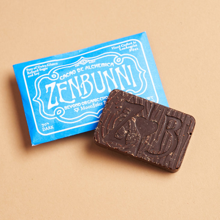 zenbunni chocolate sample