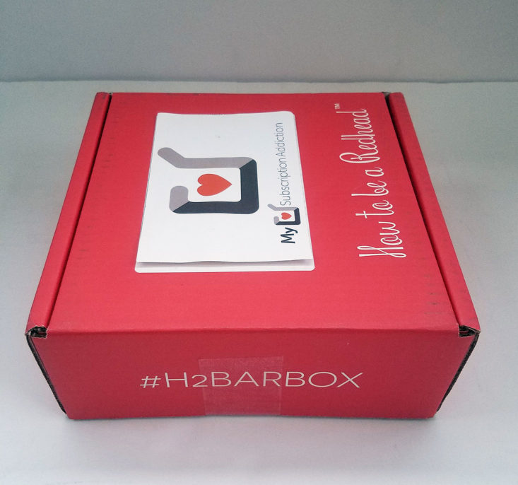 H2BAR Box December 2017 Box closed