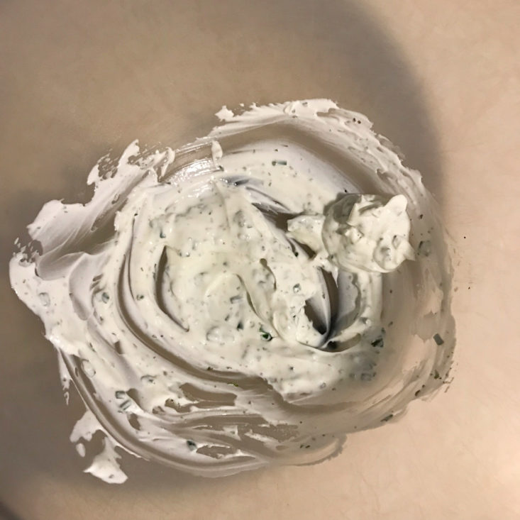 ranch sour cream in bowl