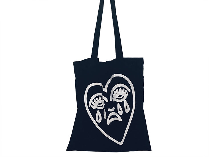 Cousins Collective Crying Heart Tote Bag