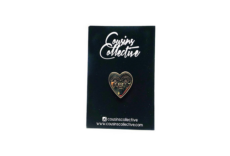 Cousins Collective Crying Heart Enamel Pin