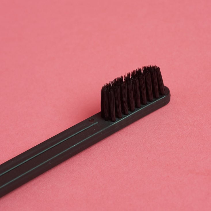 black toothbrush head