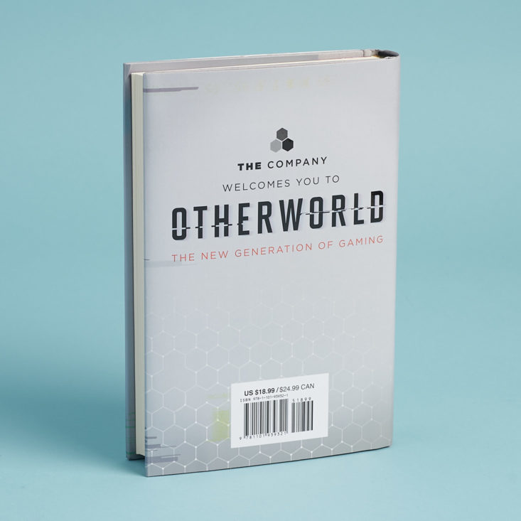 back of hardcover book called Otherworld