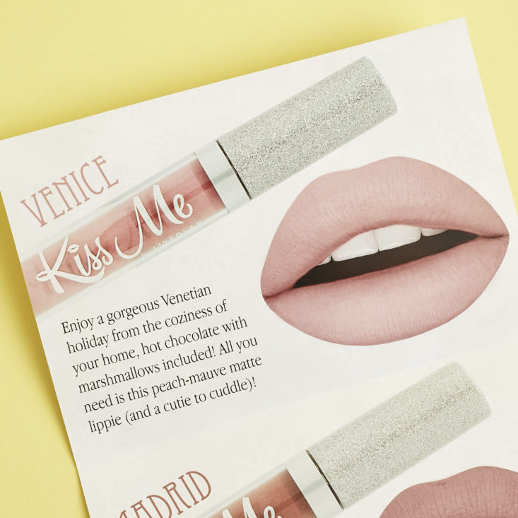 KissMe Venice Lipstick info card