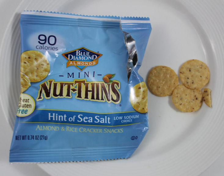 Blue Diamond Mini Nut-Thins in “Hint of Sea Salt”