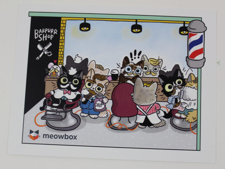 Meowbox November 2017 Booklet Front