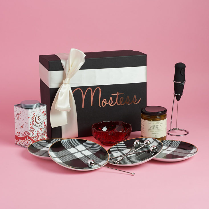 The Mostess Winter 2017 box includes festive items designed for making your holiday parties amazing!