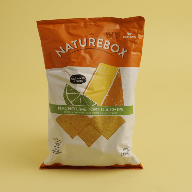 NatureBox Membership November 2017 Nacho Lime Tortilla Chips - 0012