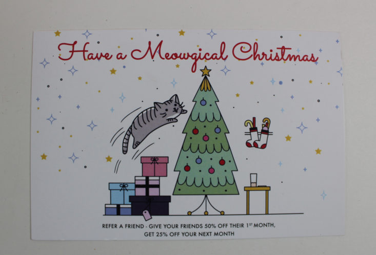 Pet Gift Box Cat December 2017 Booklet Front